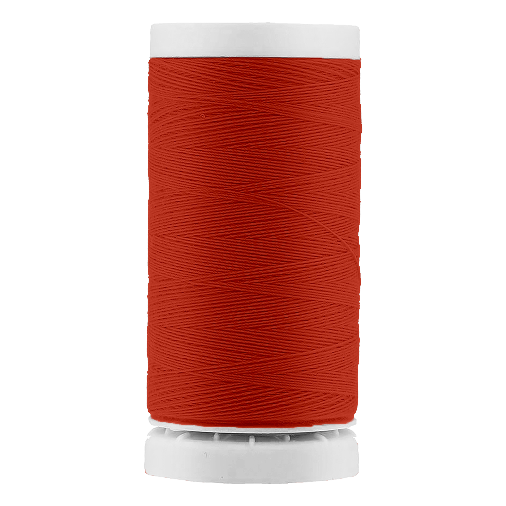 Hilo Gutermann Maralon, para Costura a Mano y Máquina de coser, Color Naranja, con 200 mts. Caja con 12 Carretes del mismo color