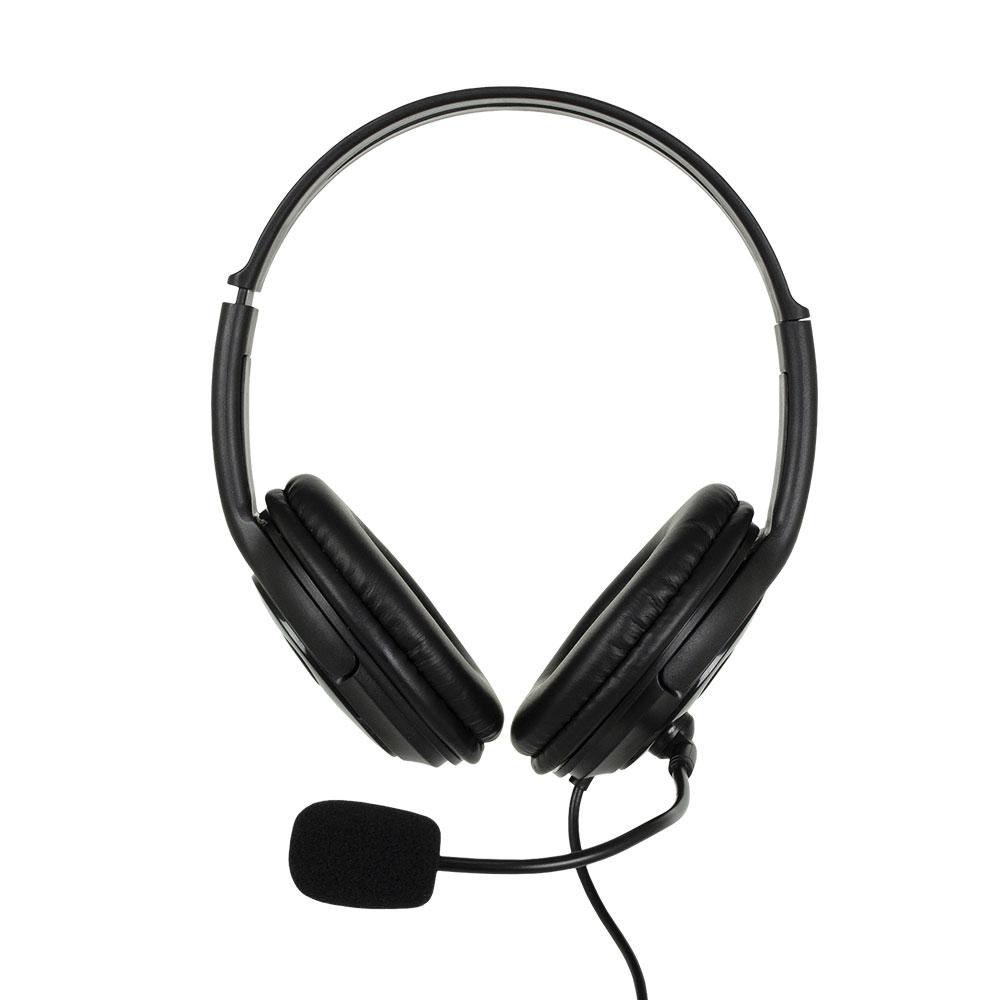 Audífonos Diadema Perfect Choice, PC-111009, USB, con cuello flexible, color negro