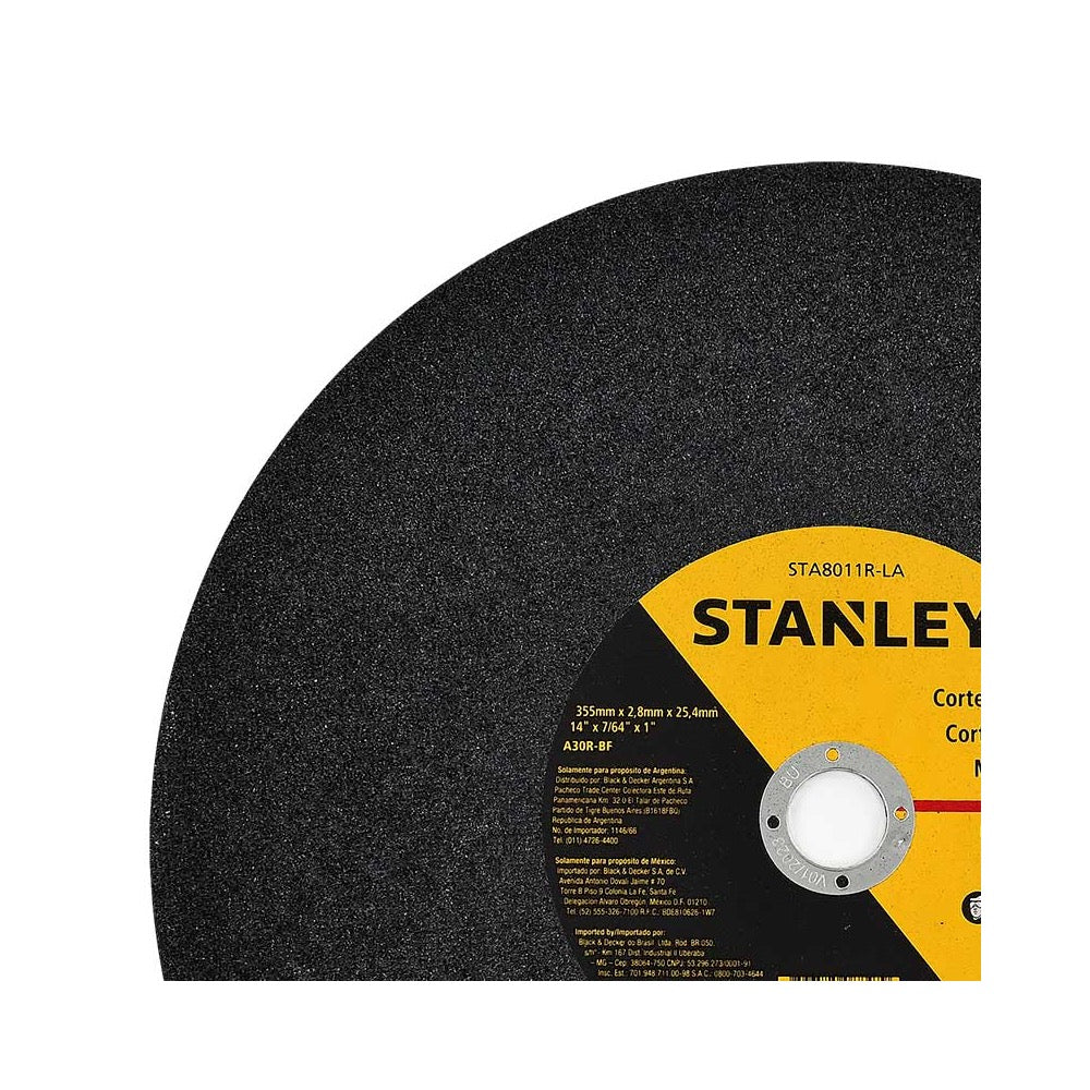 Disco Abrasivo Para Corte De Metal 14'' Stanley TA8011RLA