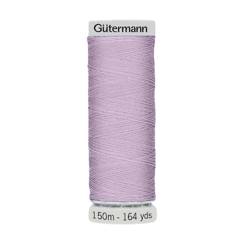 Hilo Gutermann Trilobal, para Máquina bordadora, Color Rosa Claro, de 150 mts. Caja con 6 carretes, mismo color