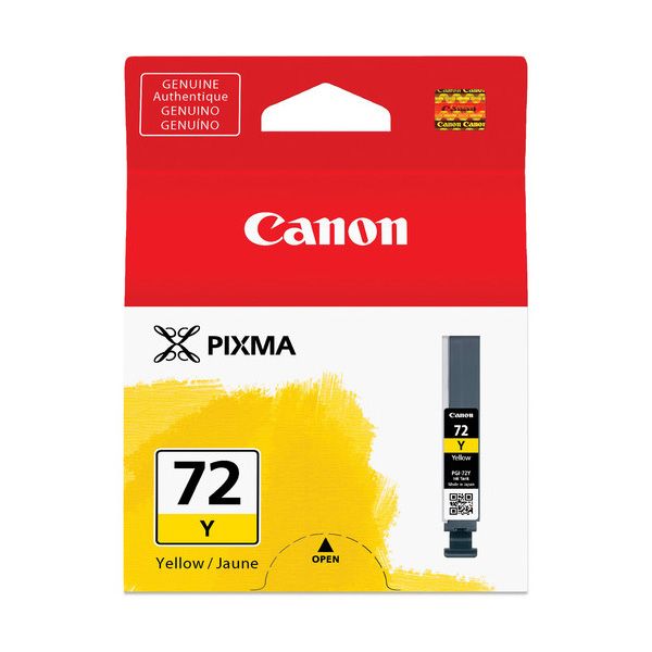 Canon Cartucho Tinta PGI -72 Amarillo, 6406B010AA, Compatible Pixma PRO-10