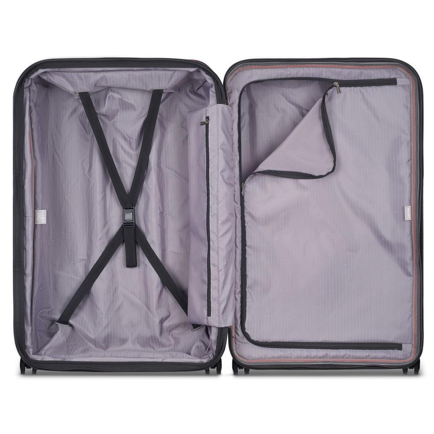 Delsey Maleta de Viaje SECURITIME ZIP, 77cm, Expandible, Color Antracita