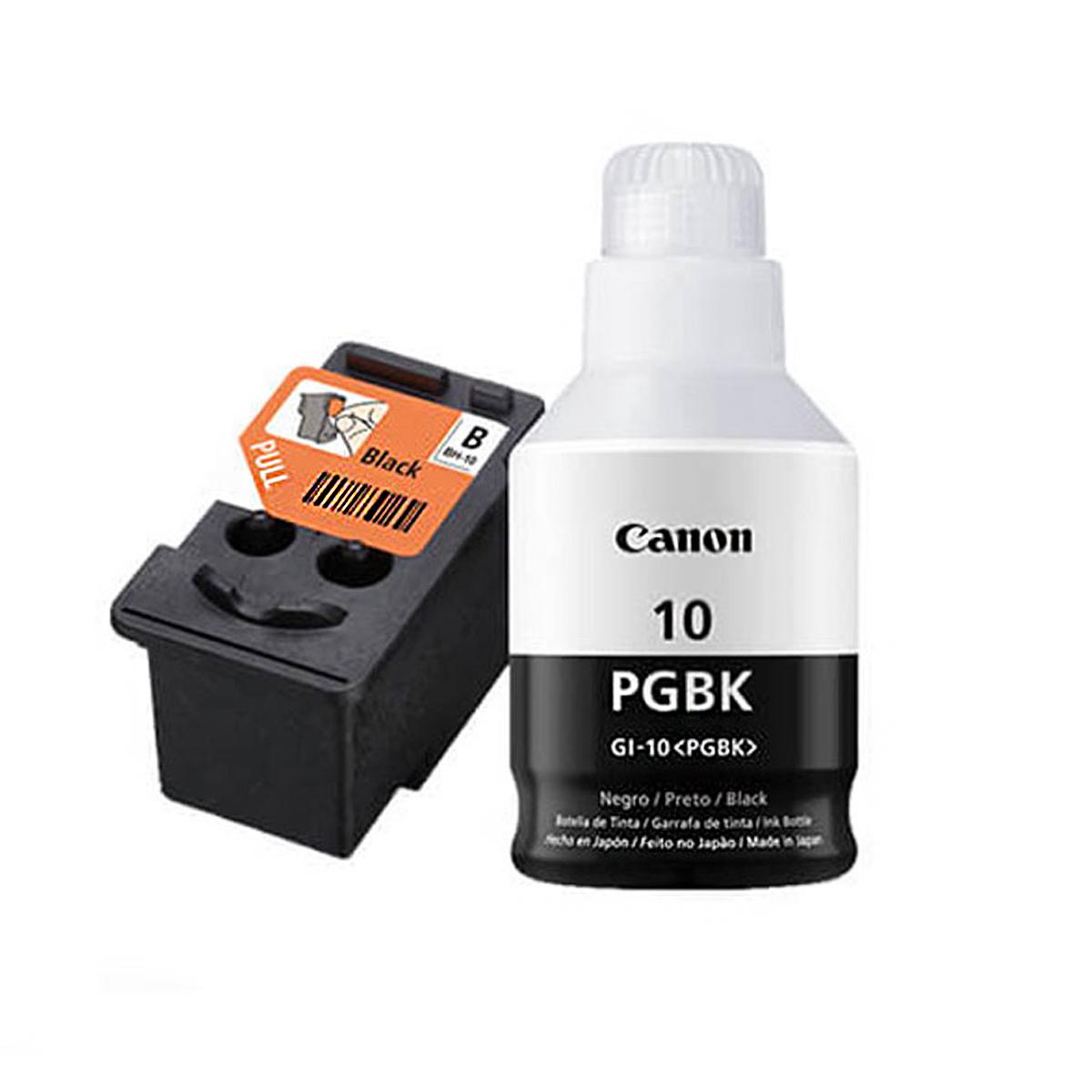 Kit Cabezal de Tinta Canon BH-10 y de Tinta Negra GI-10