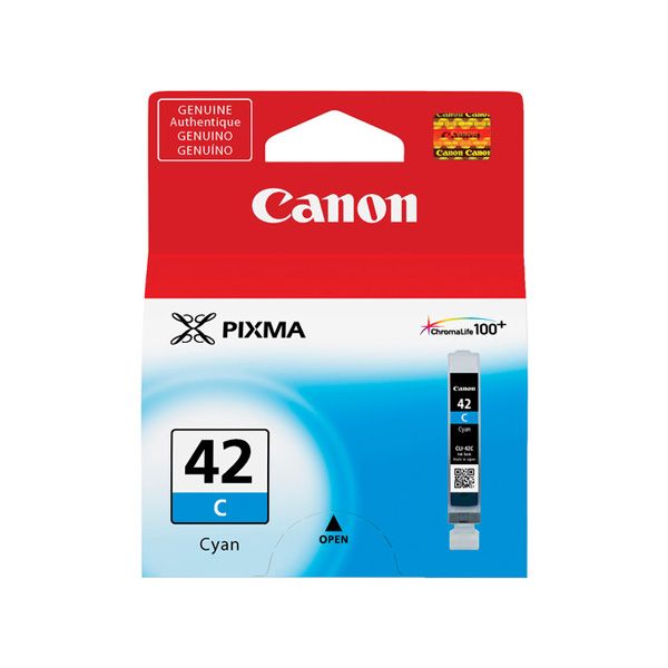 Canon Cartucho Tinta CLI-42 Cyan, 6385B009AA, Compatible Pixma PRO-100
